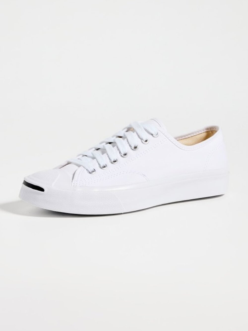 Converse Jack Purcell White Canvas Low Top Sneakers – Size 7.5